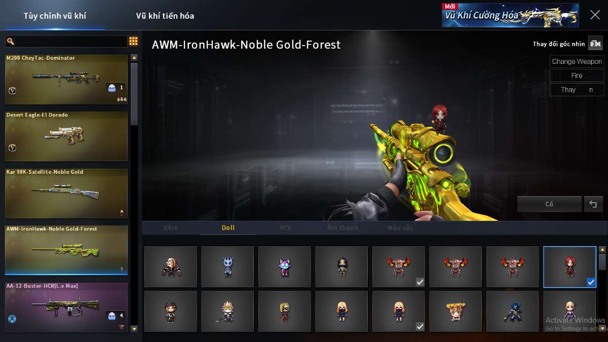 shop acc cf uy tin gia re